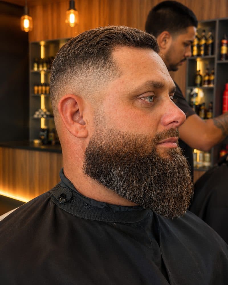 Corte e barba modelada